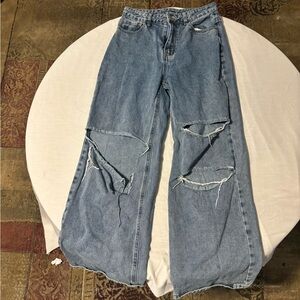 baggy wide leg jeans